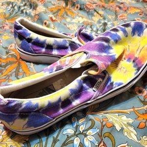 Tie Dye Vans Shoes (slip on)